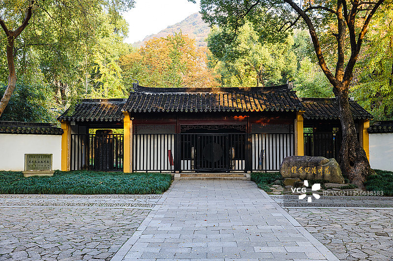 江苏苏州天平山范仲淹纪念馆图片素材