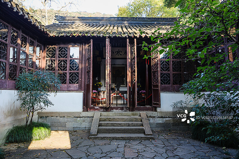 江苏苏州天平山风景名胜区范参议公祠图片素材