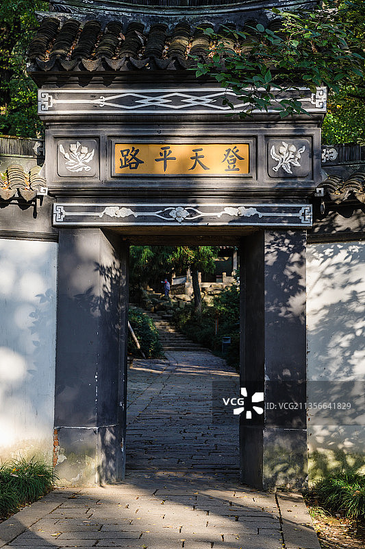 江苏苏州天平山风景名胜区秋景图片素材