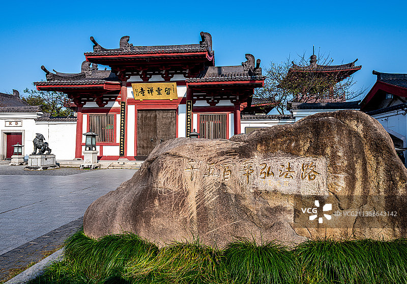 上海嘉定南翔老街留云禅寺图片素材