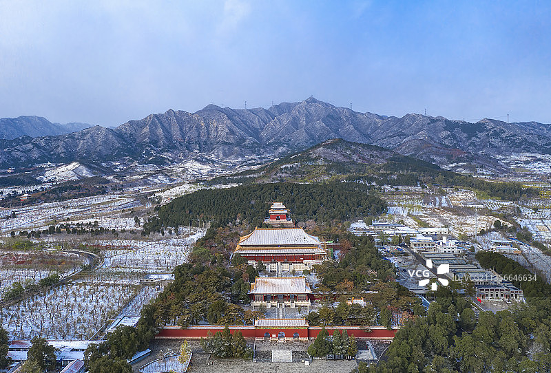 雪后长陵（十三陵之长陵）图片素材