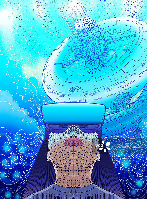 元宇宙插画图片素材