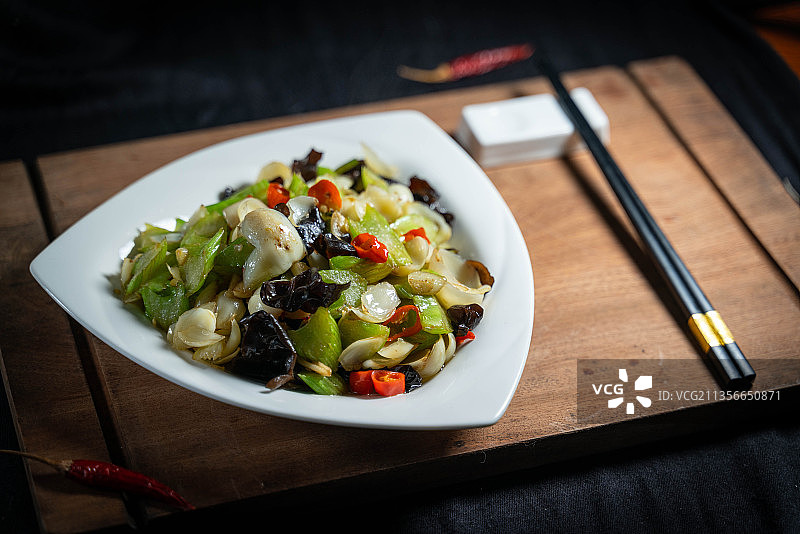 西芹炒百合图片素材