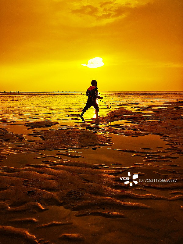 海滩拾影图片素材