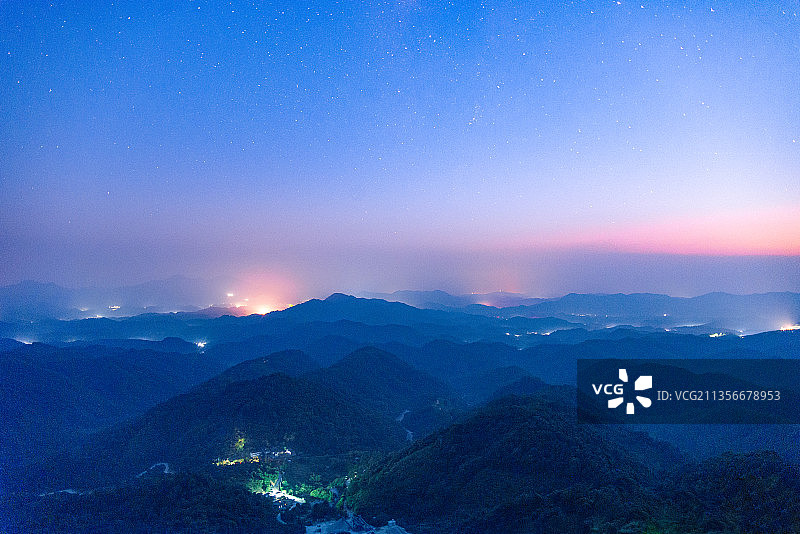 广东省肇庆市封开县的星空图片素材