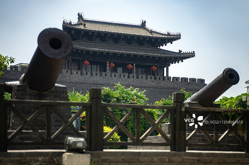 江苏省扬州市宋代东门城楼图片素材