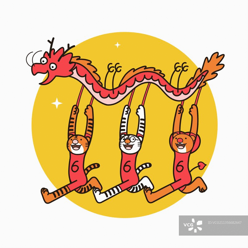 常二虎过的大年-风调雨顺图片素材