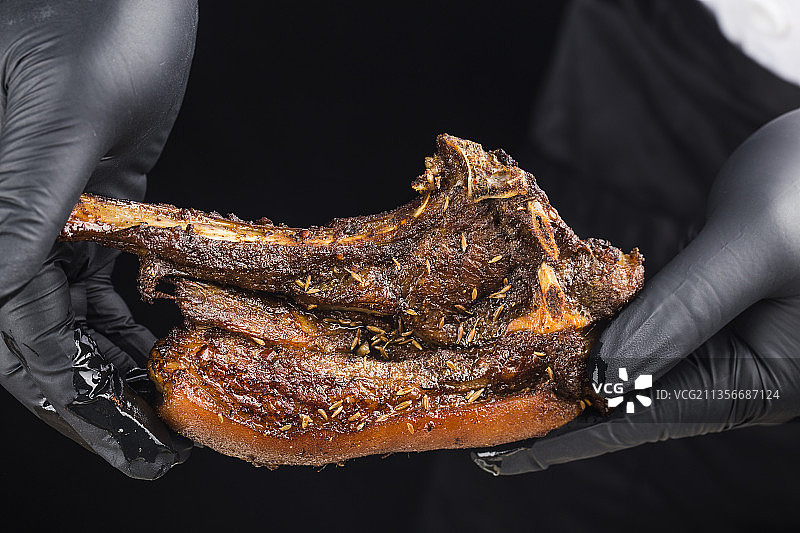 烤羊排图片素材