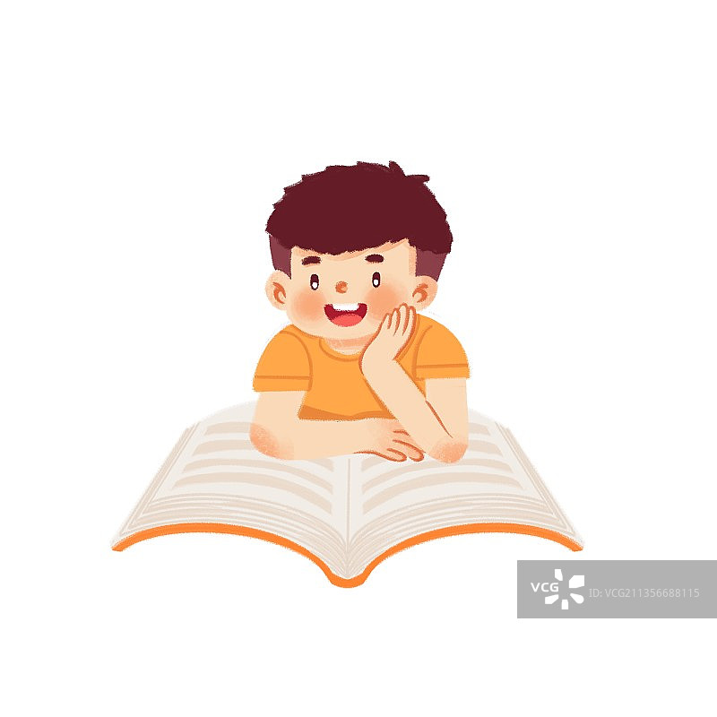 插画,儿童,读书,世界读书日,阅读,元素,分离着色,人,小的图片素材