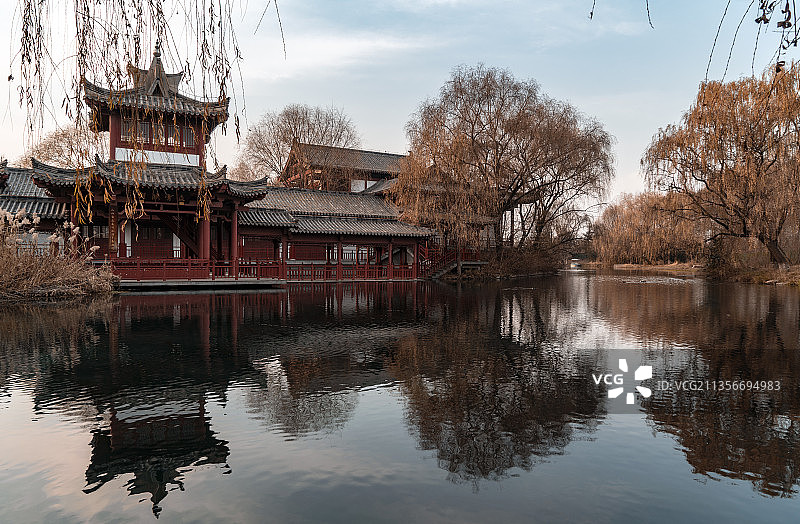 山东章丘百脉泉公园图片素材