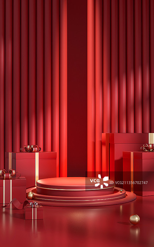 3D中国风产品展示台创意图图片素材