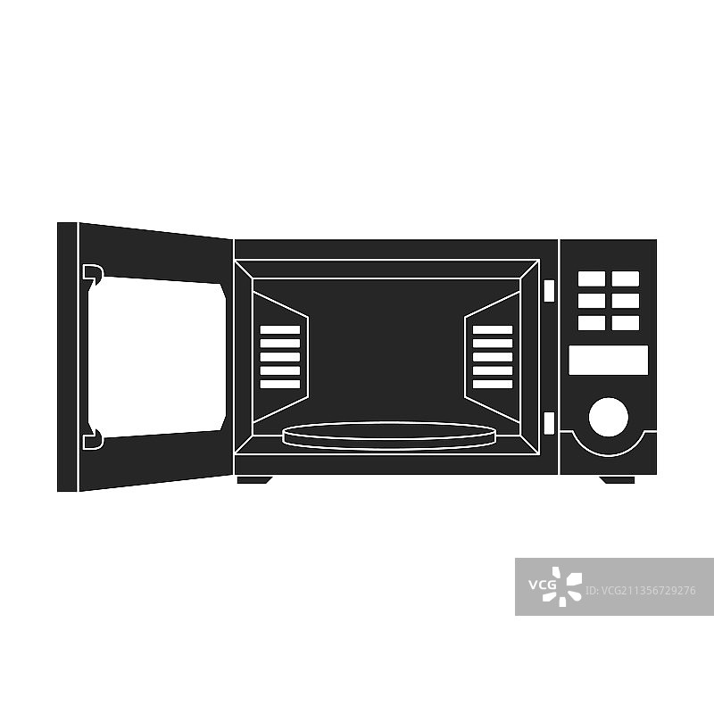 微波炉黑色图标图片素材