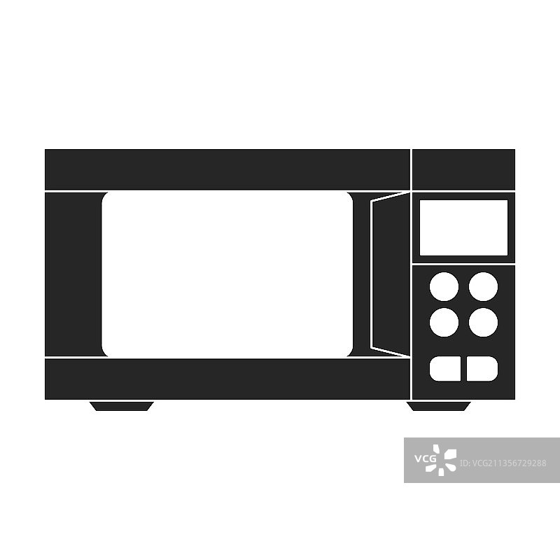 微波炉黑色图标图片素材