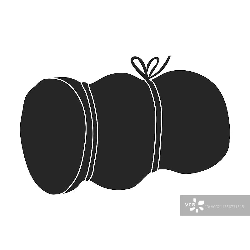 黑色香肠图标图片素材