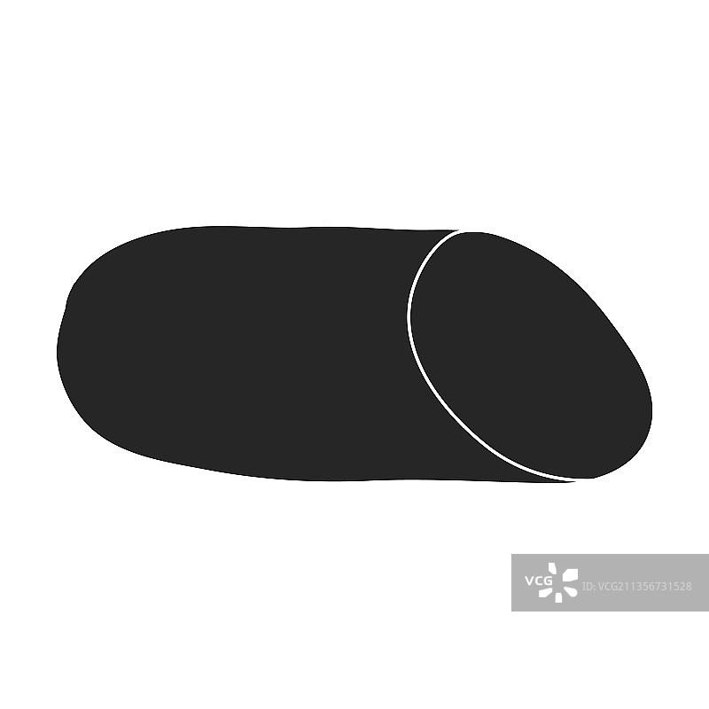 黑色香肠图标图片素材