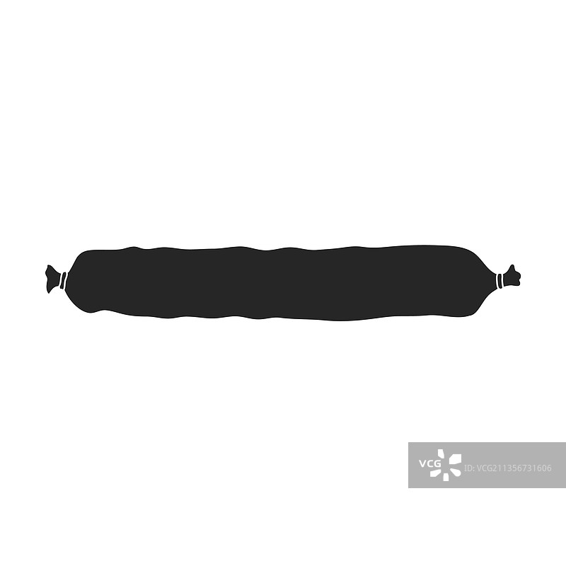黑色香肠图标图片素材