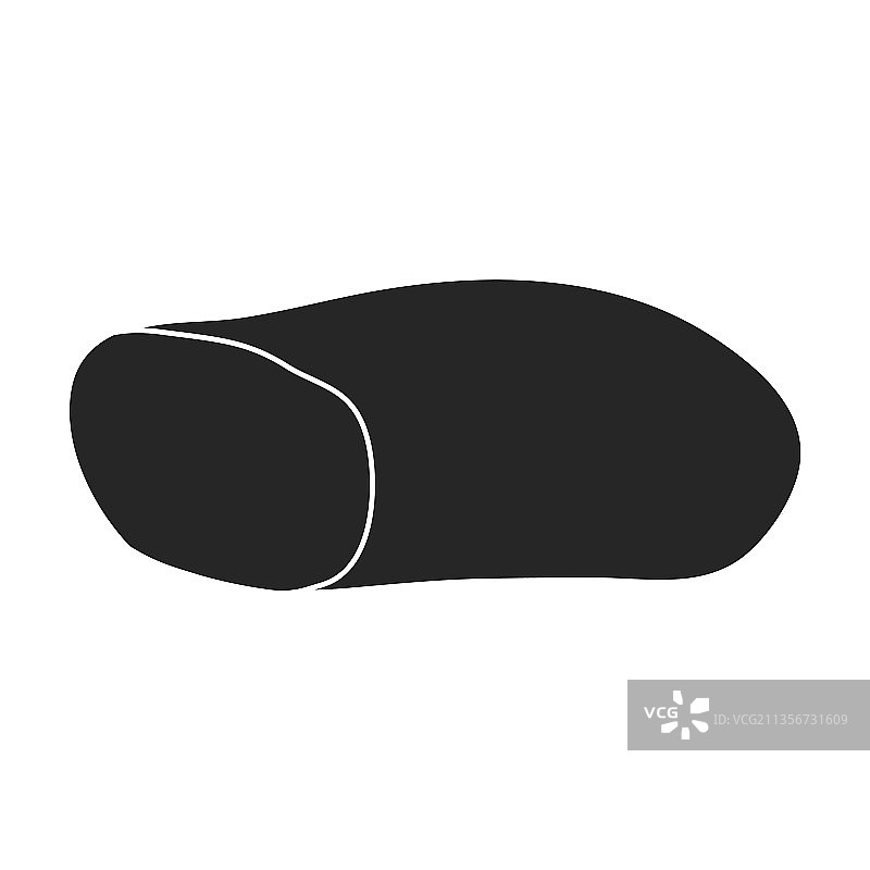 黑色香肠图标图片素材