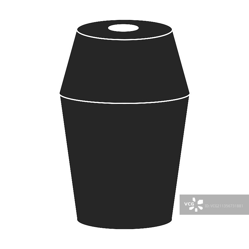 隔离的黑色卷笔刀图标图片素材