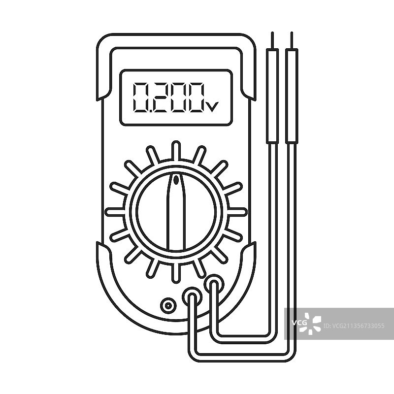 万用表轮廓图标图片素材