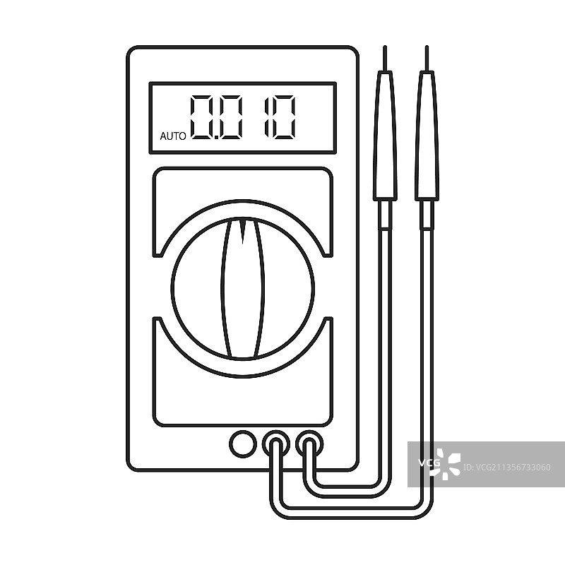 万用表轮廓图标图片素材