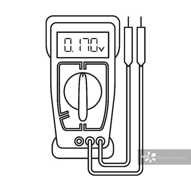 万用表轮廓图标图片素材