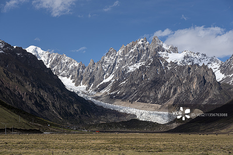 布加冰川风光图片素材