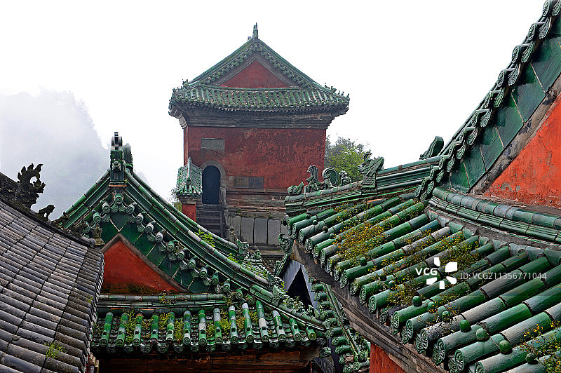 湖北十堰，武当山，中国最美 国家地质公园，中国道教圣地。图片素材