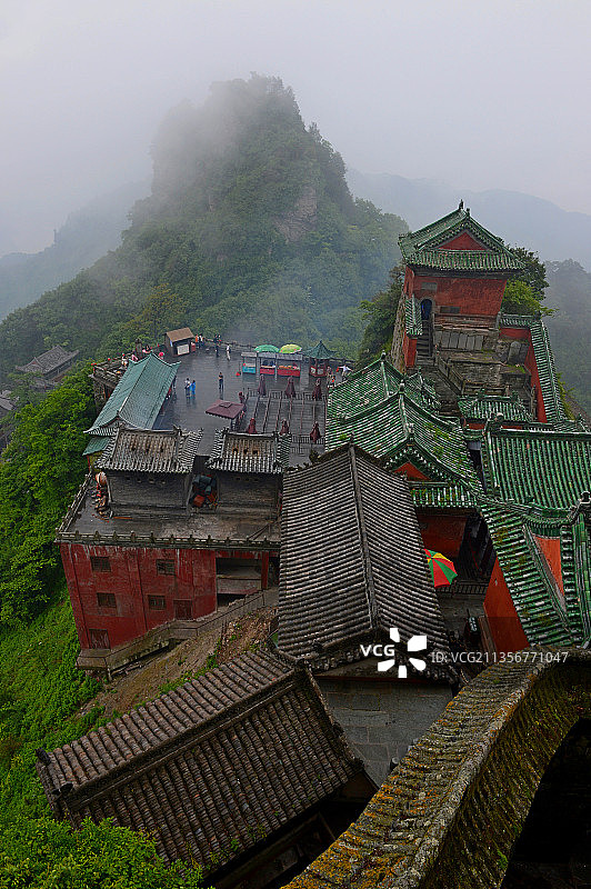 湖北十堰，武当山，中国最美 国家地质公园，中国道教圣地。图片素材