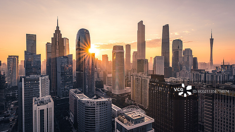 新城日出图片素材