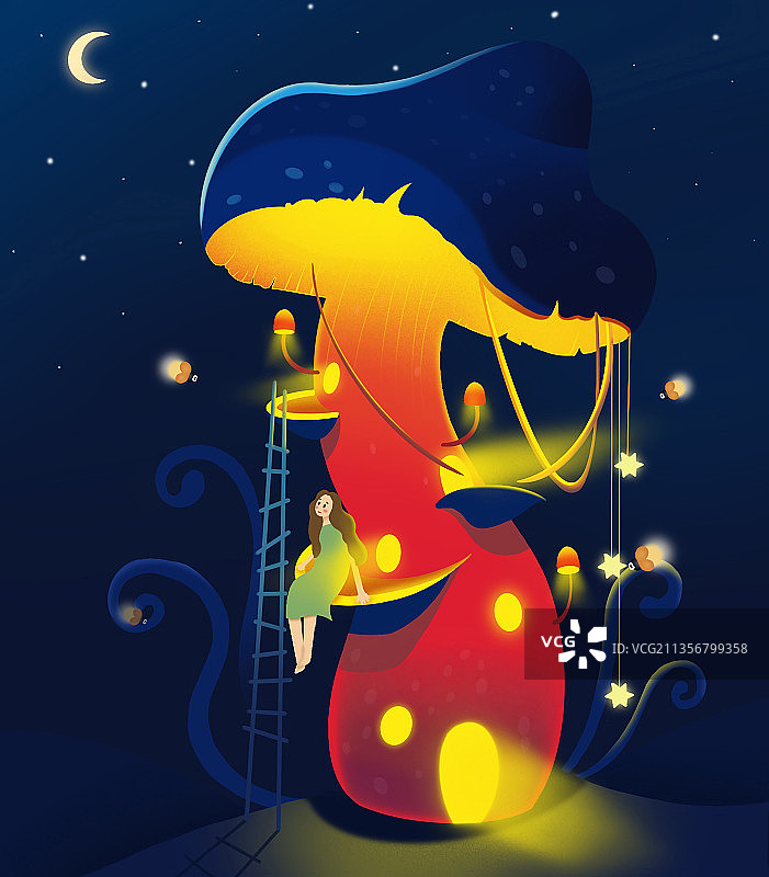 治愈插画图片素材