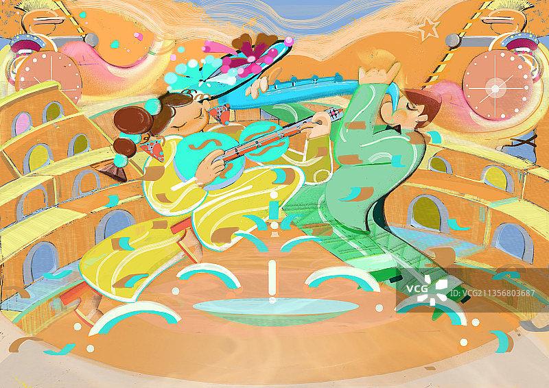 缤纷罗马图片素材