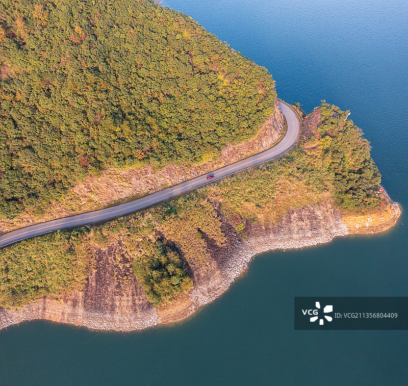 浙江省丽水市景宁畲族自治县瓯江上游小溪流域千峡湖库区图片素材