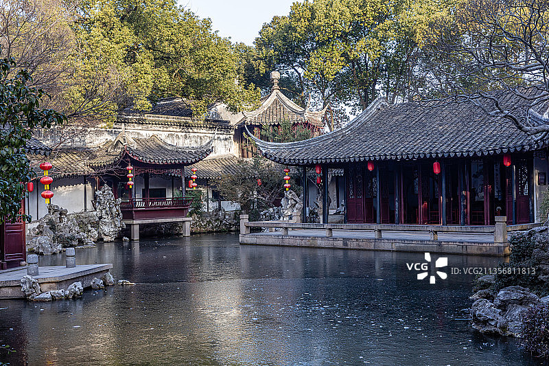 江苏苏州同里退思园图片素材