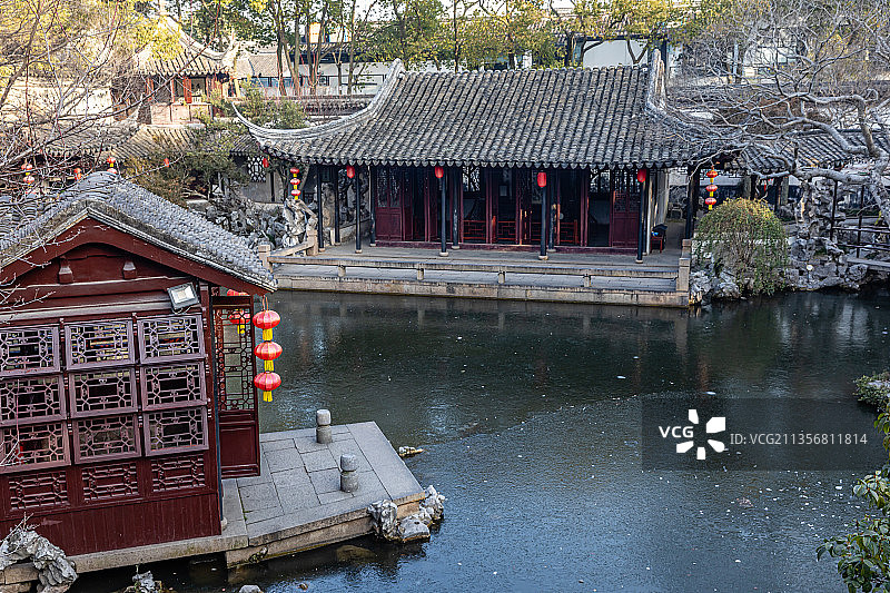 江苏苏州同里退思园图片素材