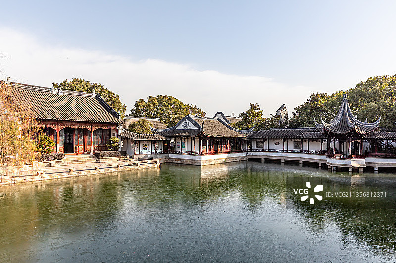 江苏苏州同里静思园图片素材