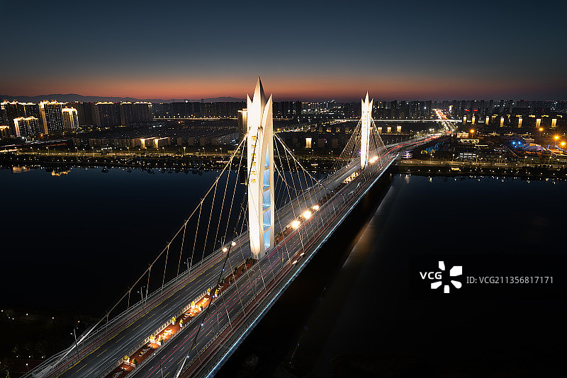 灞河元朔大桥图片素材