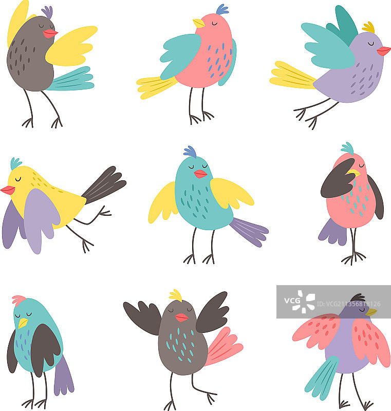 小鸟表情包：情绪表达图片素材