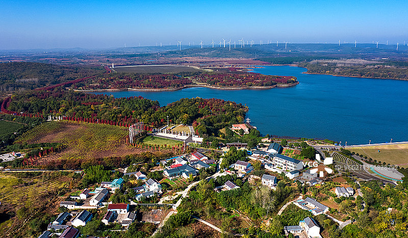 大泉湖秋色图片素材