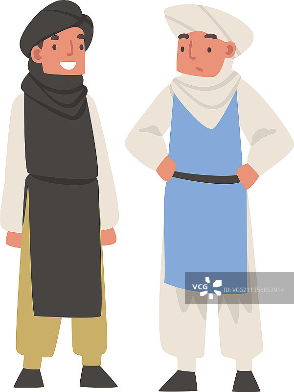 身穿传统穆斯林服装的阿拉伯男子图片素材