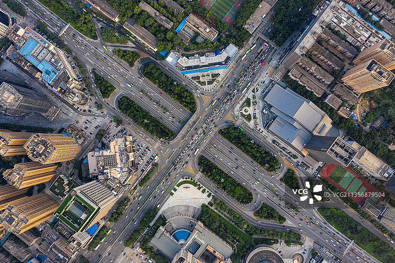 航拍城市风光图片素材