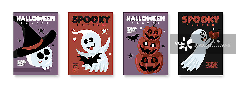 恐怖幽灵海报合集图片素材