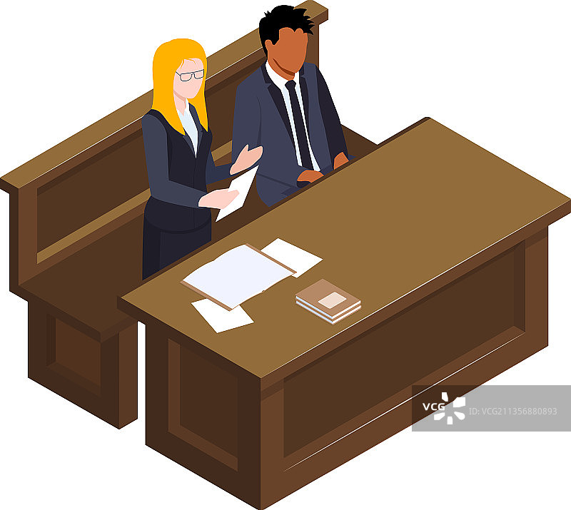 律师与客户组合图片素材