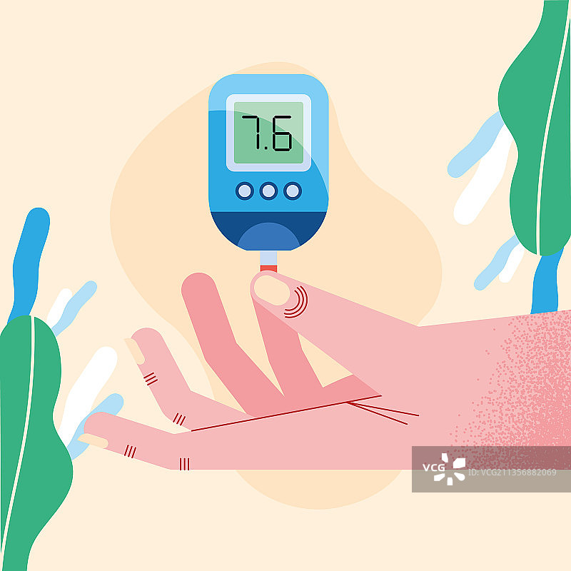手持血糖仪图片素材