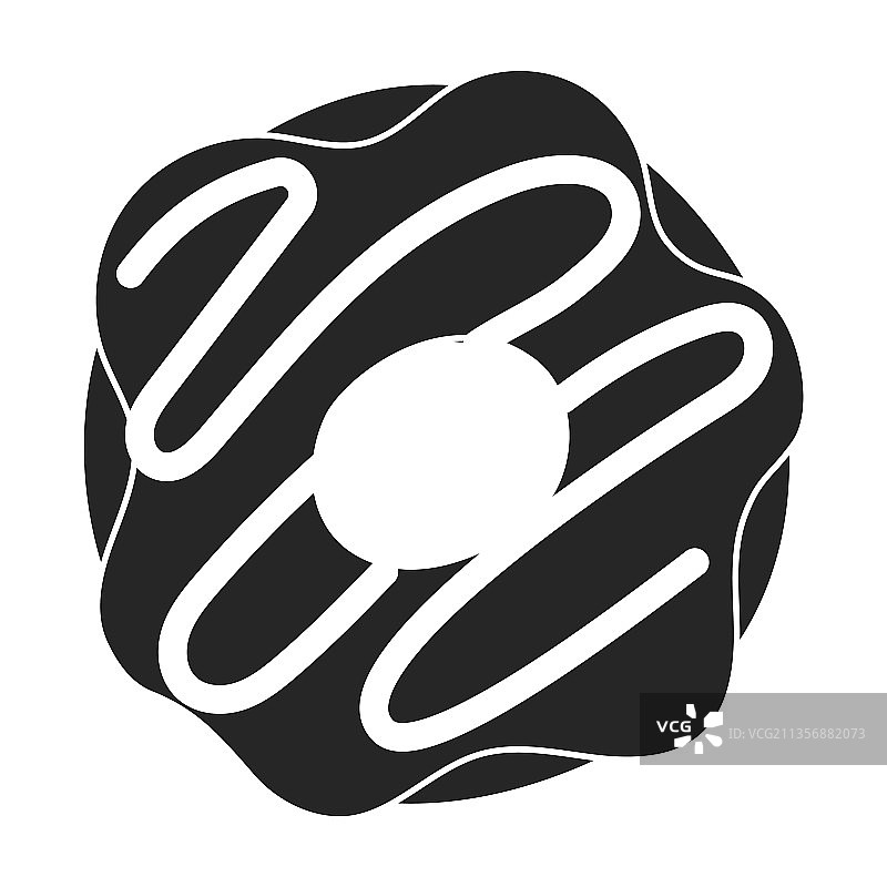 黑色甜甜圈图标图片素材