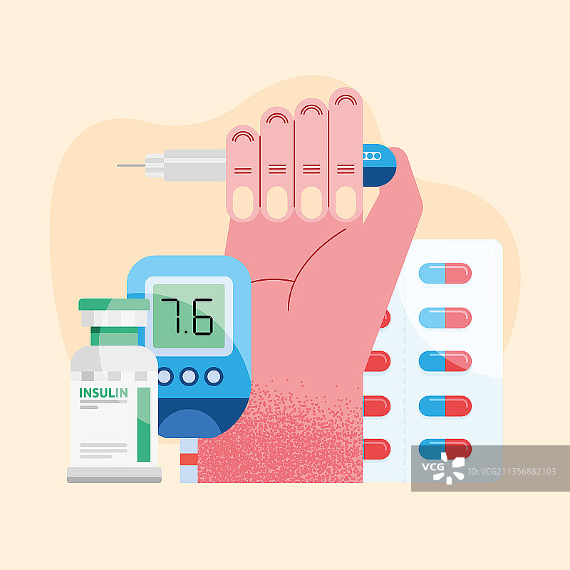 手持胰岛素图标图片素材