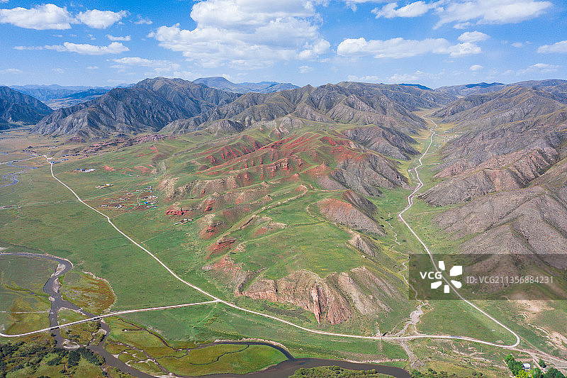 甘南夏河桑科草原风光图片素材
