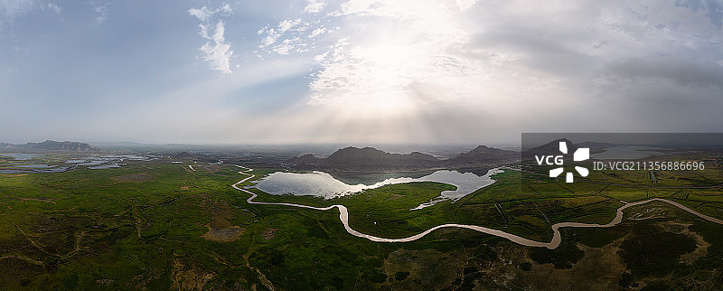 图木舒克市永安水库及甘木里克河图片素材