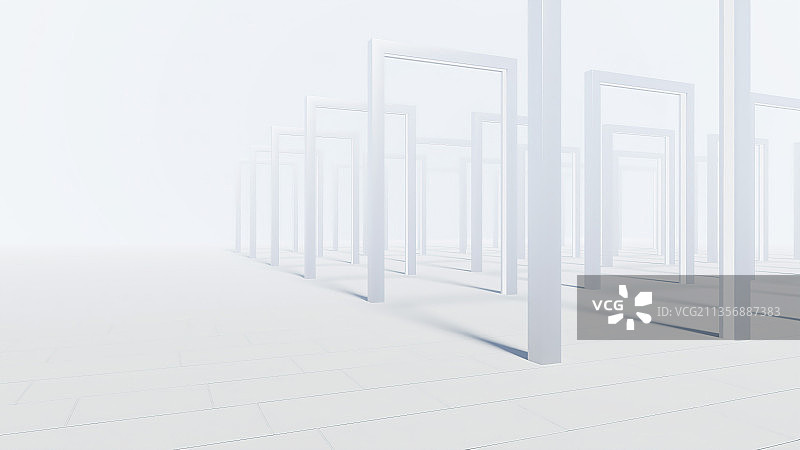 画框,窗框,未来,排列,门框,人造空间,三维图形,抽象,展厅图片素材