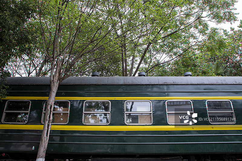 绿皮火车图片素材