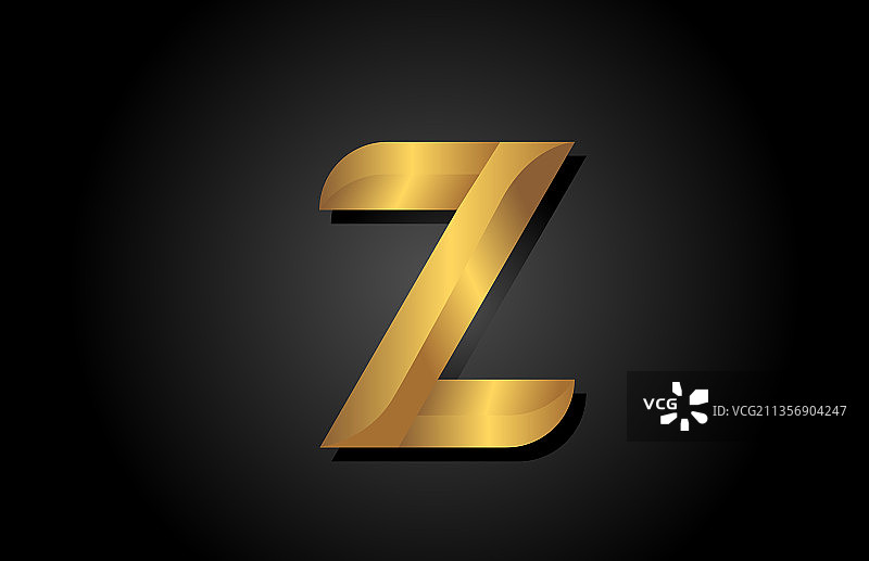 金色z字母logo图标设计图片素材